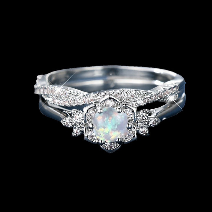 WorldNorse Snowflower Crown Ring - Silver - UK Size V1/2（US 11） - image 0