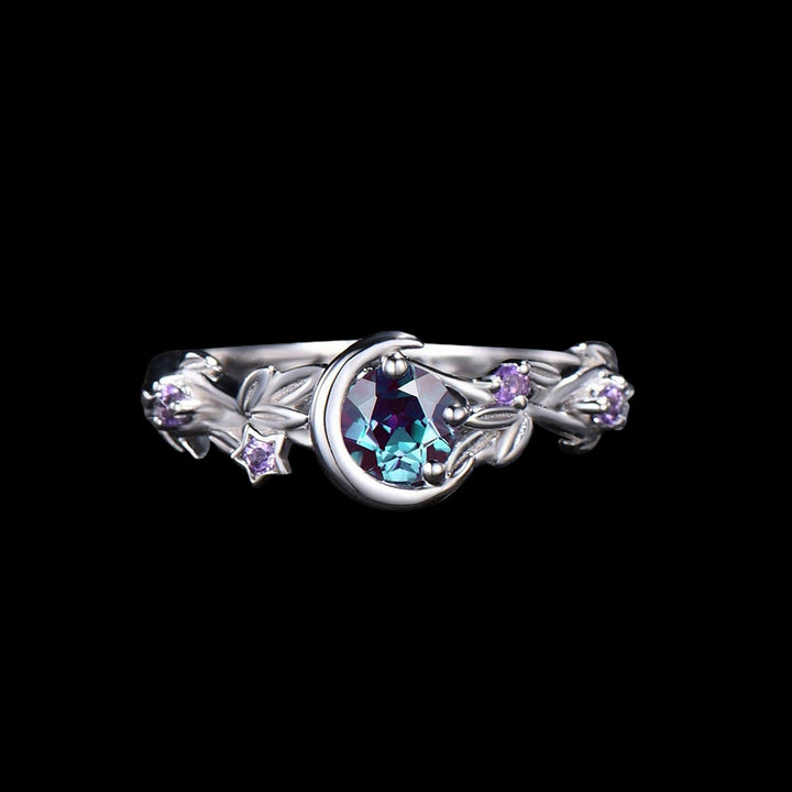 WorldNorse Moon Star Branch Ring - Silver - UK Size T1/2（US 10） - image 5