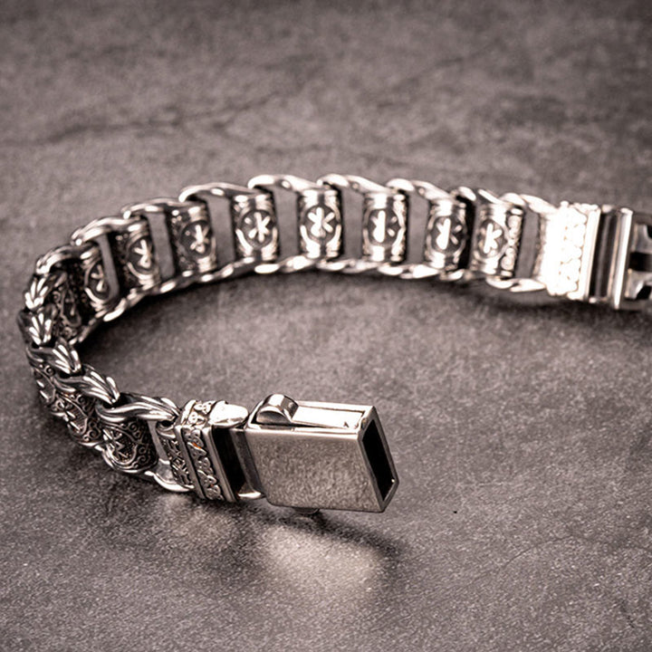 WorldNorse Viking Rune Barrel Chain Bracelet - image 2