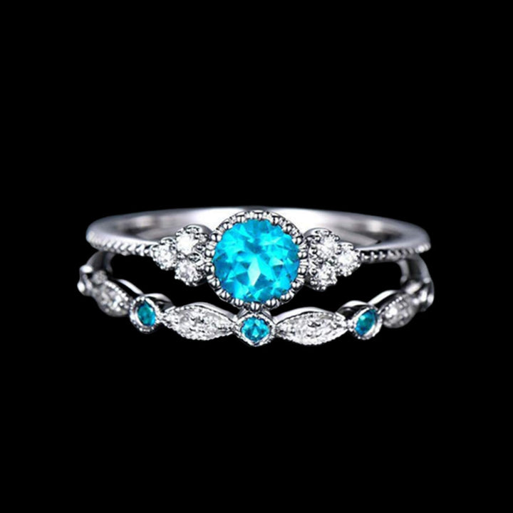 WorldNorse Norse Lovebond Ring - Lake Blue - UK Size T1/2（US 10） - image 15