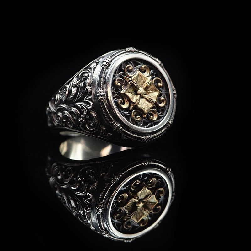 WorldNorse 925 Sterling Silver Baroque Signet Ring - image 6