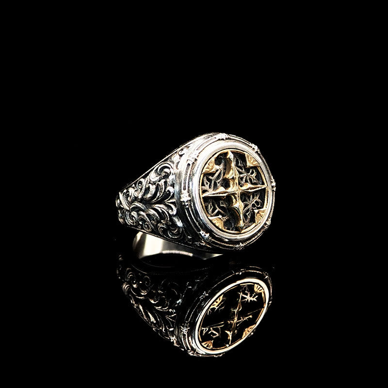 WorldNorse 925 Sterling Silver Baroque Signet Ring - image 9