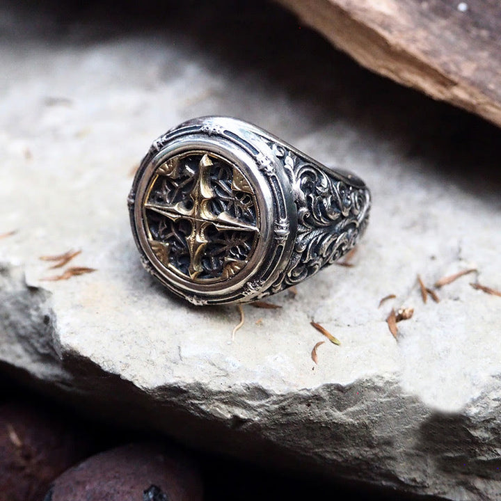 WorldNorse 925 Sterling Silver Baroque Signet Ring - image 3