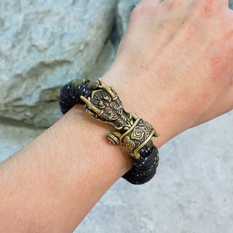 WorldNorse Mythology Norse Dragon Paracord Braided Bracelet - image 8