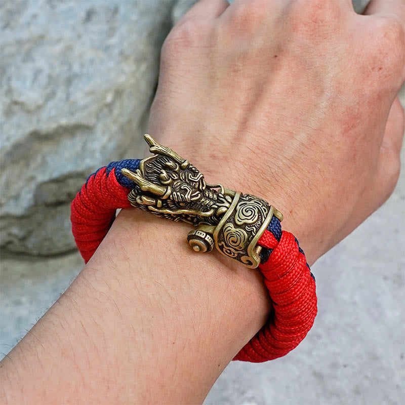 WorldNorse Mythology Norse Dragon Paracord Braided Bracelet - image 4