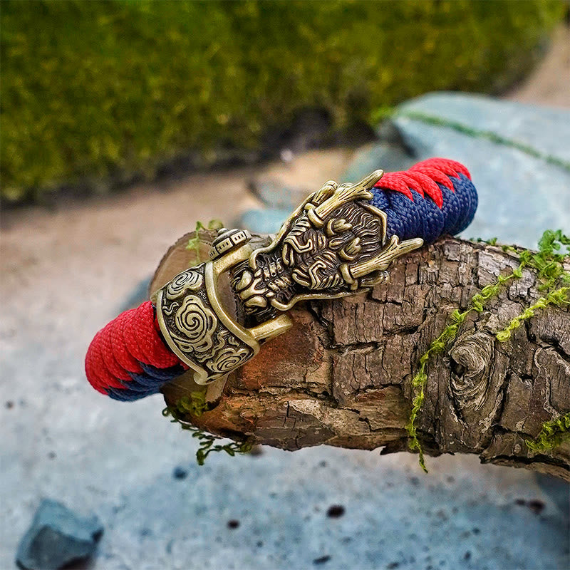 WorldNorse Mythology Norse Dragon Paracord Braided Bracelet - image 1