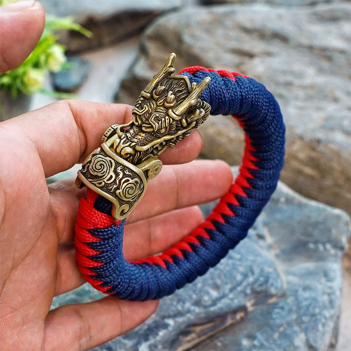 WorldNorse Mythology Norse Dragon Paracord Braided Bracelet - image 3