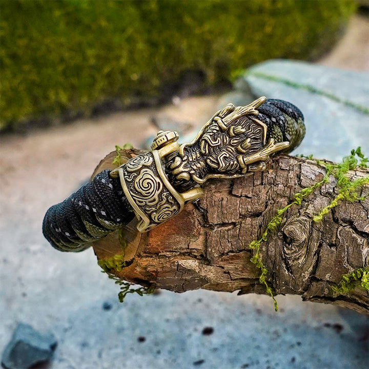 WorldNorse Mythology Norse Dragon Paracord Braided Bracelet - image 6