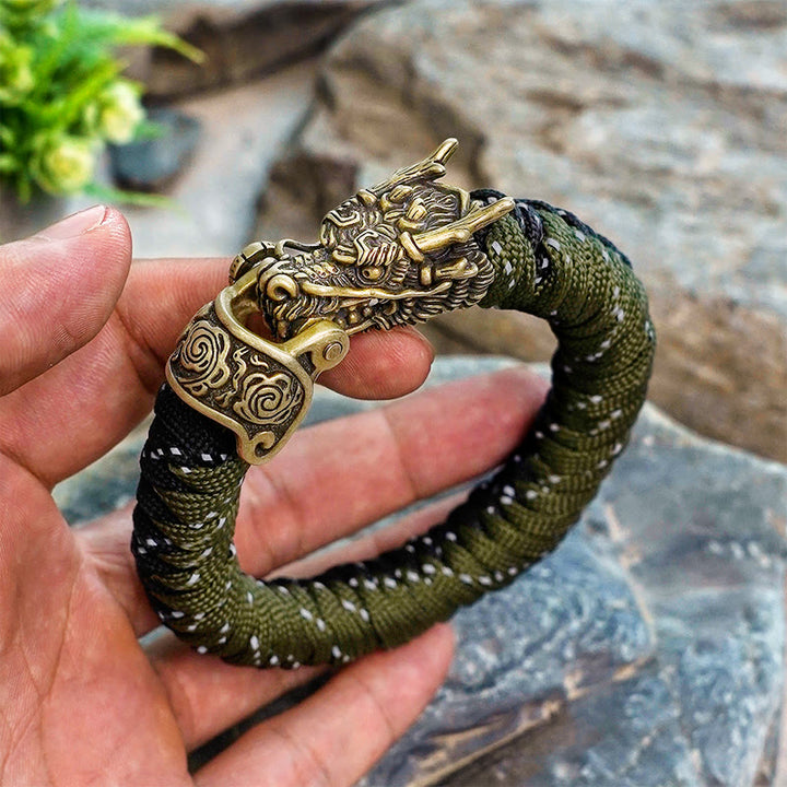 WorldNorse Mythology Norse Dragon Paracord Braided Bracelet - image 7