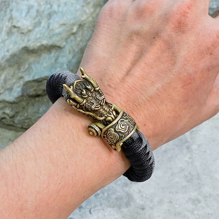 WorldNorse Mythology Norse Dragon Paracord Braided Bracelet - image 12