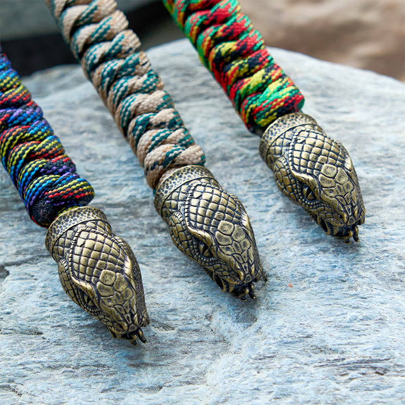 WorldNorse Viking Snake Clasp Paracord Braided Bracelet - image 13