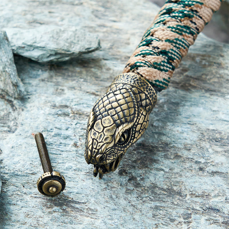 WorldNorse Viking Snake Clasp Paracord Braided Bracelet - image 2