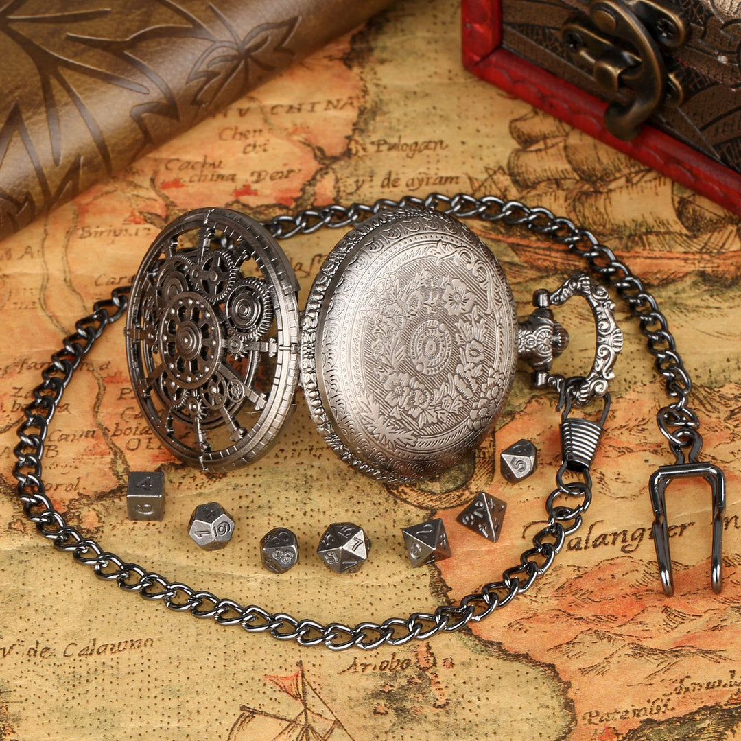 WorldNorse Steampunk Gears Dice Set Waist Chain - image 3