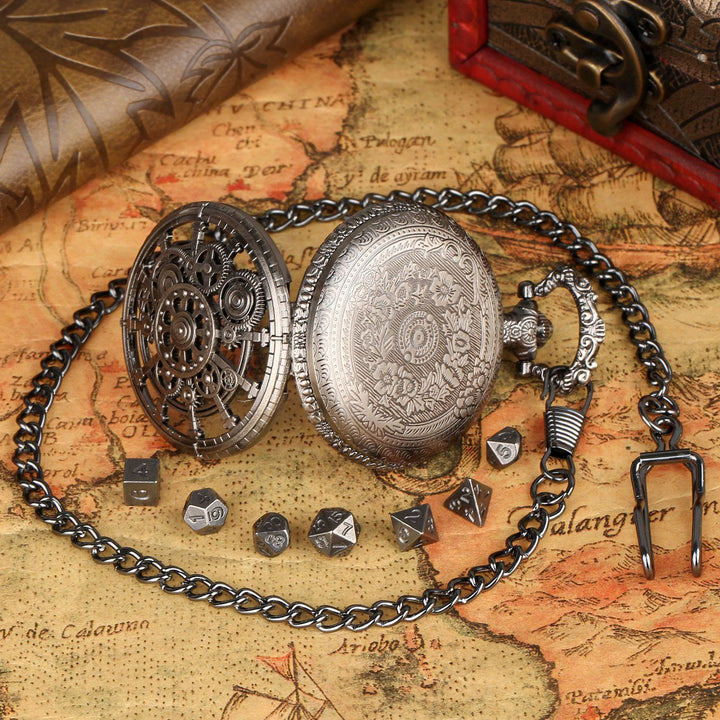 WorldNorse Steampunk Gears Dice Set Waist Chain - image 2