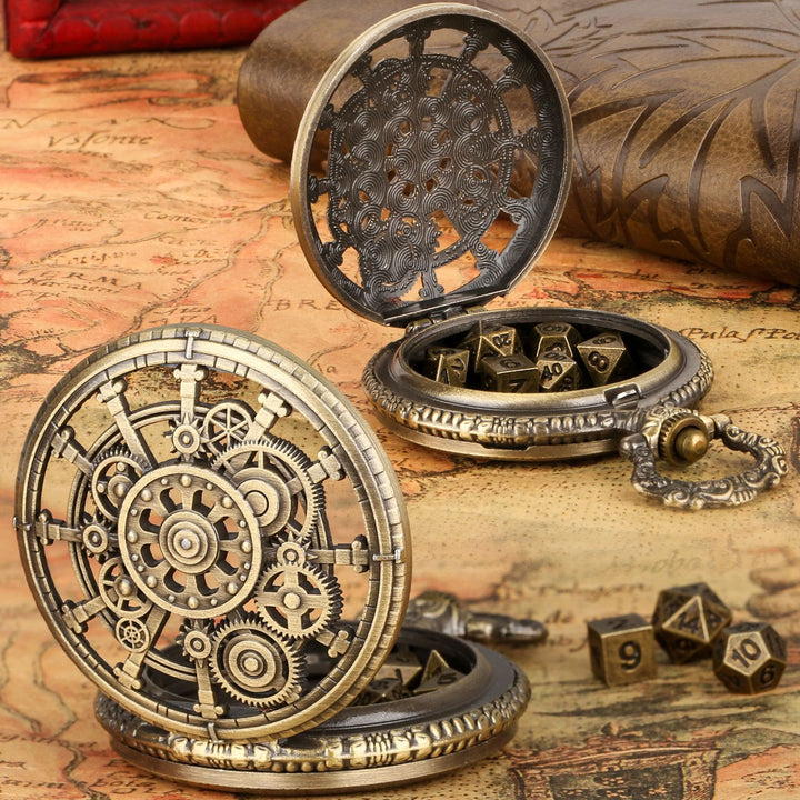 WorldNorse Steampunk Gears Dice Set Waist Chain - image 6