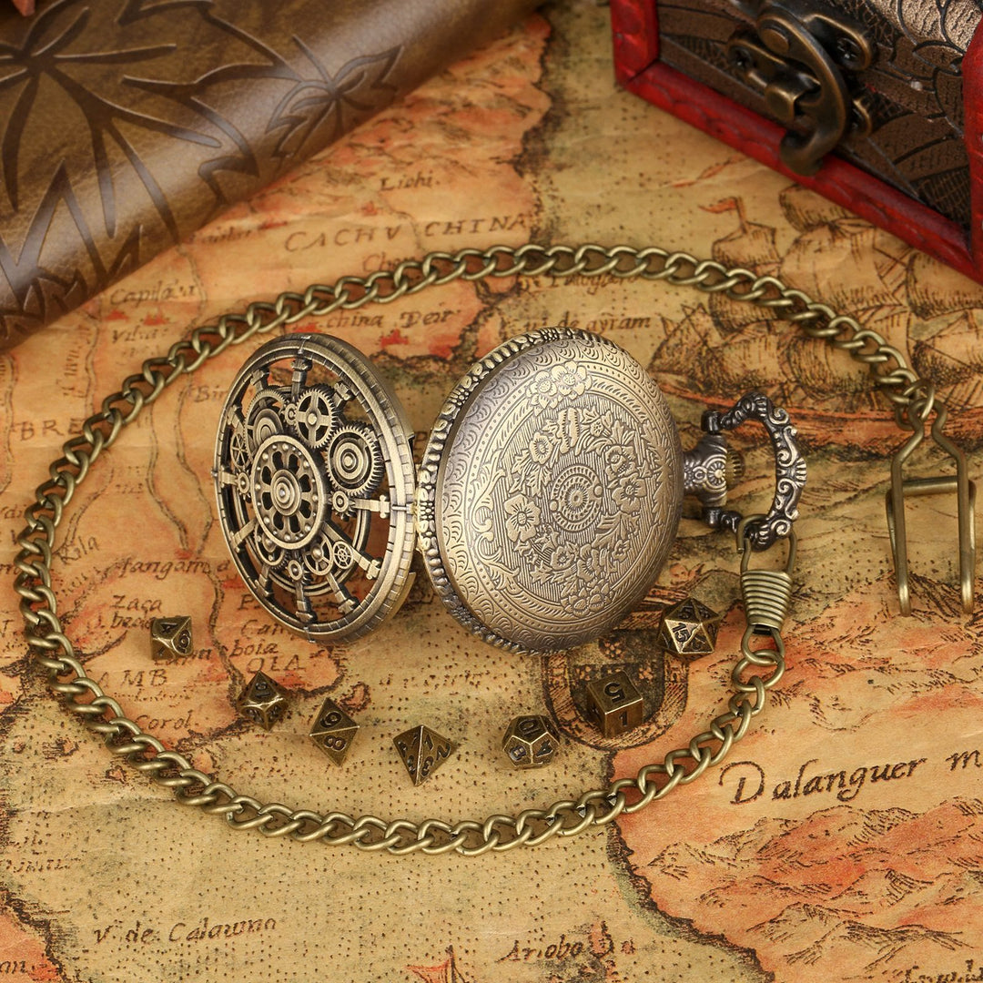 WorldNorse Steampunk Gears Dice Set Waist Chain - image 7