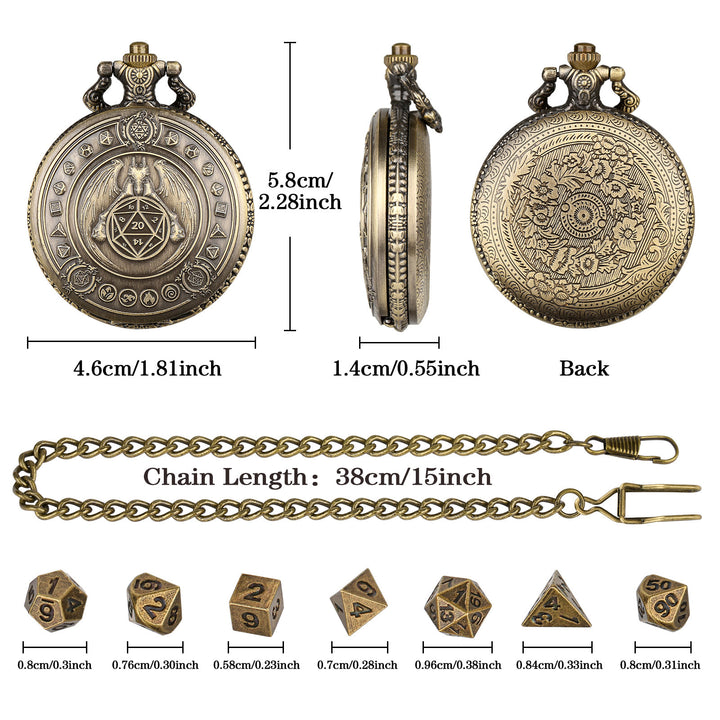 WorldNorse Norse Dragon Polyhedral Dice Set Waist Chain - image 4