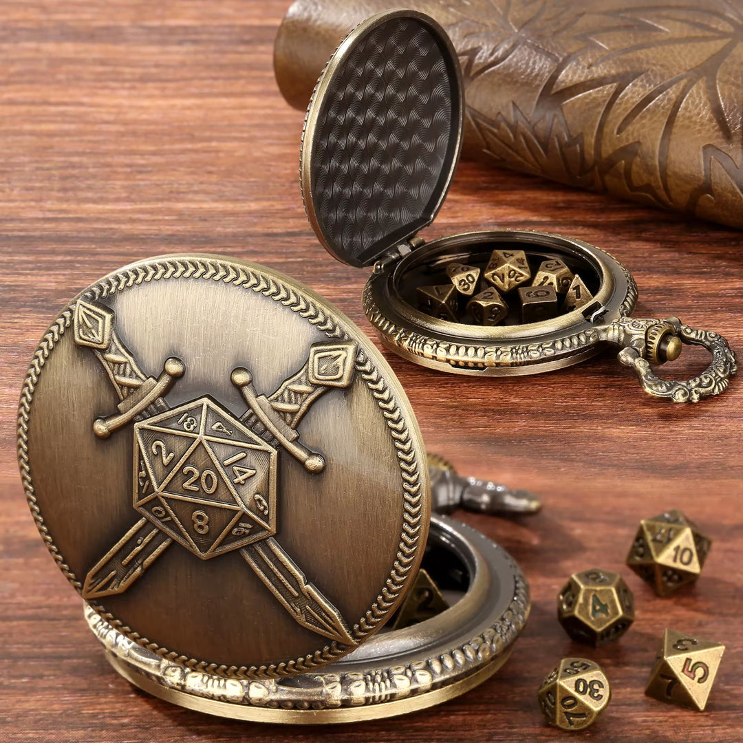 WorldNorse Dual Swords Polyhedral Dice Waist Chain - image 2