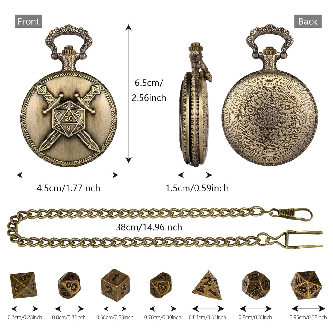 WorldNorse Dual Swords Polyhedral Dice Waist Chain - image 5