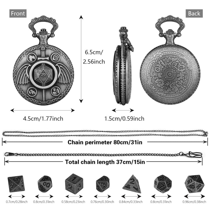 WorldNorse Sword Wings Polyhedral Dice Waist Chain - image 9