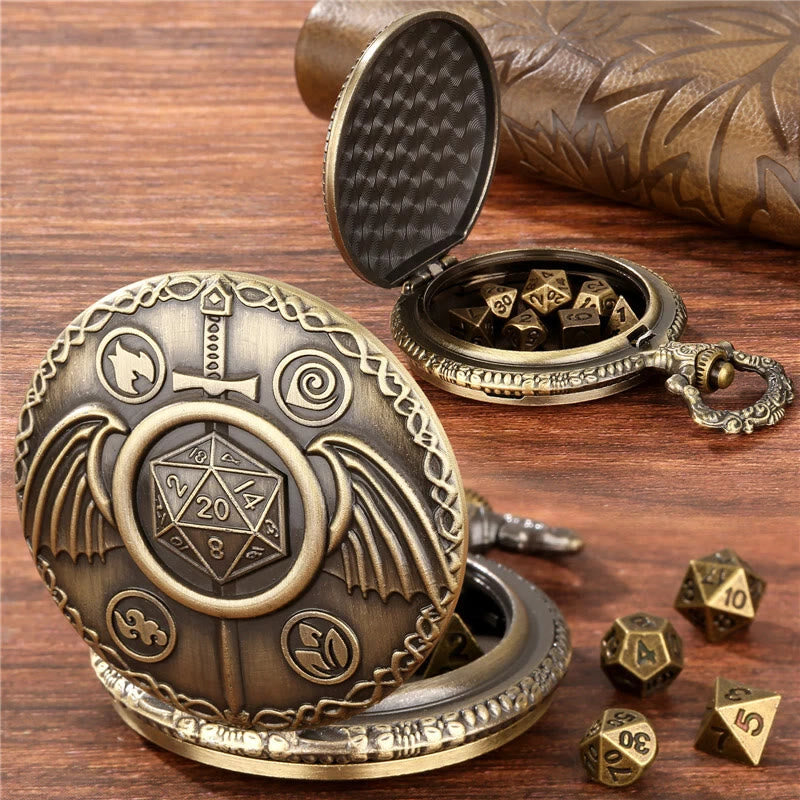 WorldNorse Sword Wings Polyhedral Dice Waist Chain - image 1