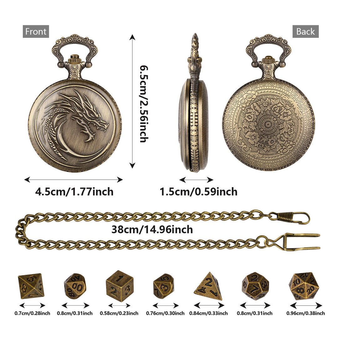 WorldNorse Norse Dragon Pattern Dice Set Waist Chain - image 4