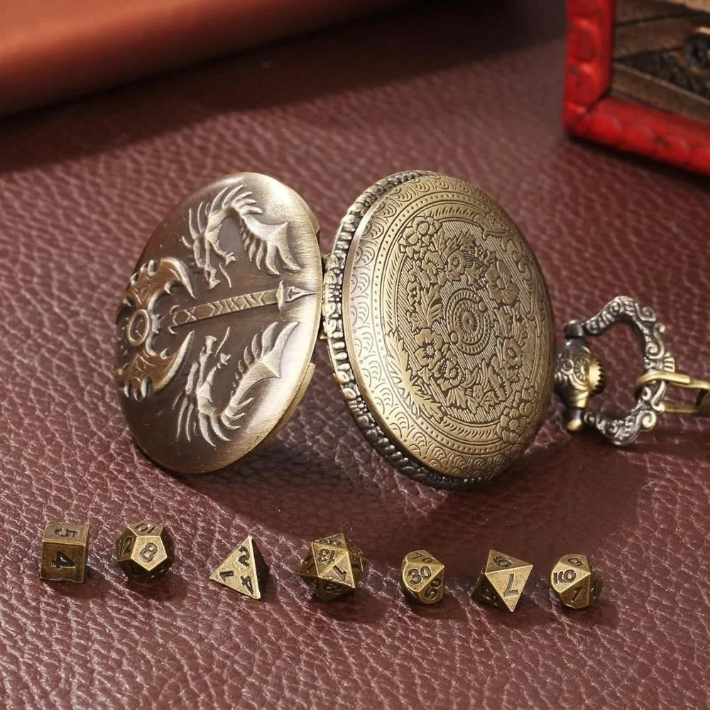 WorldNorse Double Dragon Axe Polyhedral Dice Waist Chain - image 7