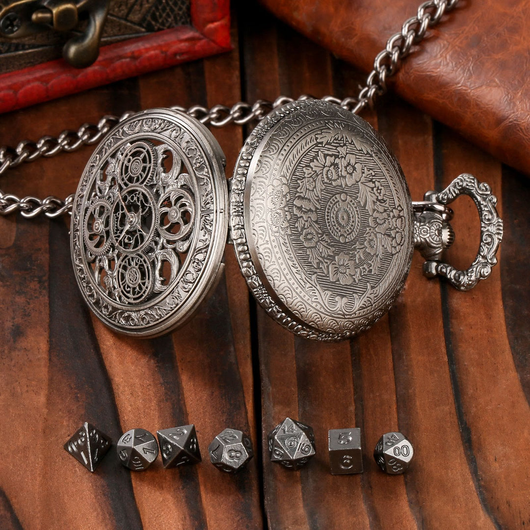 WorldNorse Punk Hollow Gears Mini Dice Set Waist Chain - image 9