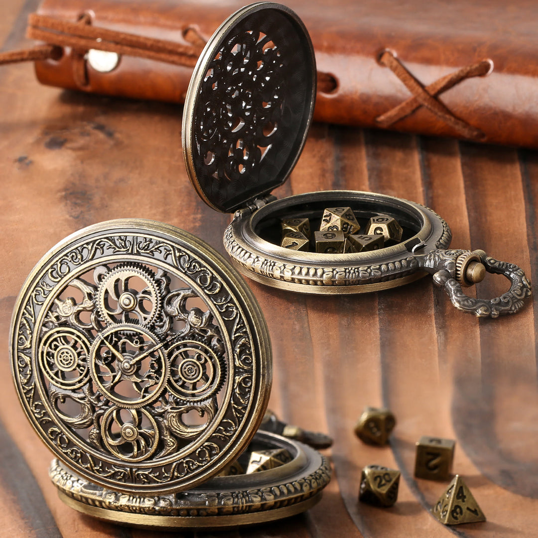 WorldNorse Punk Hollow Gears Mini Dice Set Waist Chain - image 3