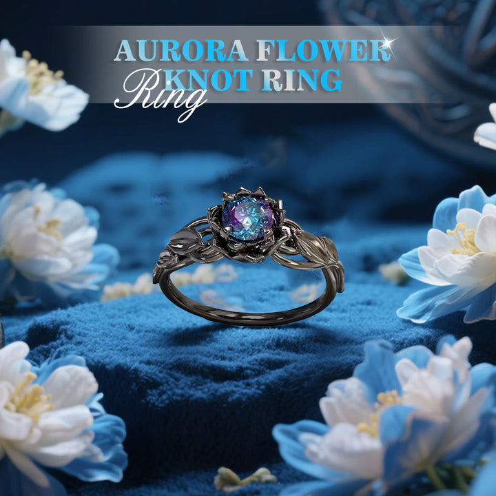 WorldNorse Aurora Flower Knot Ring - image 4