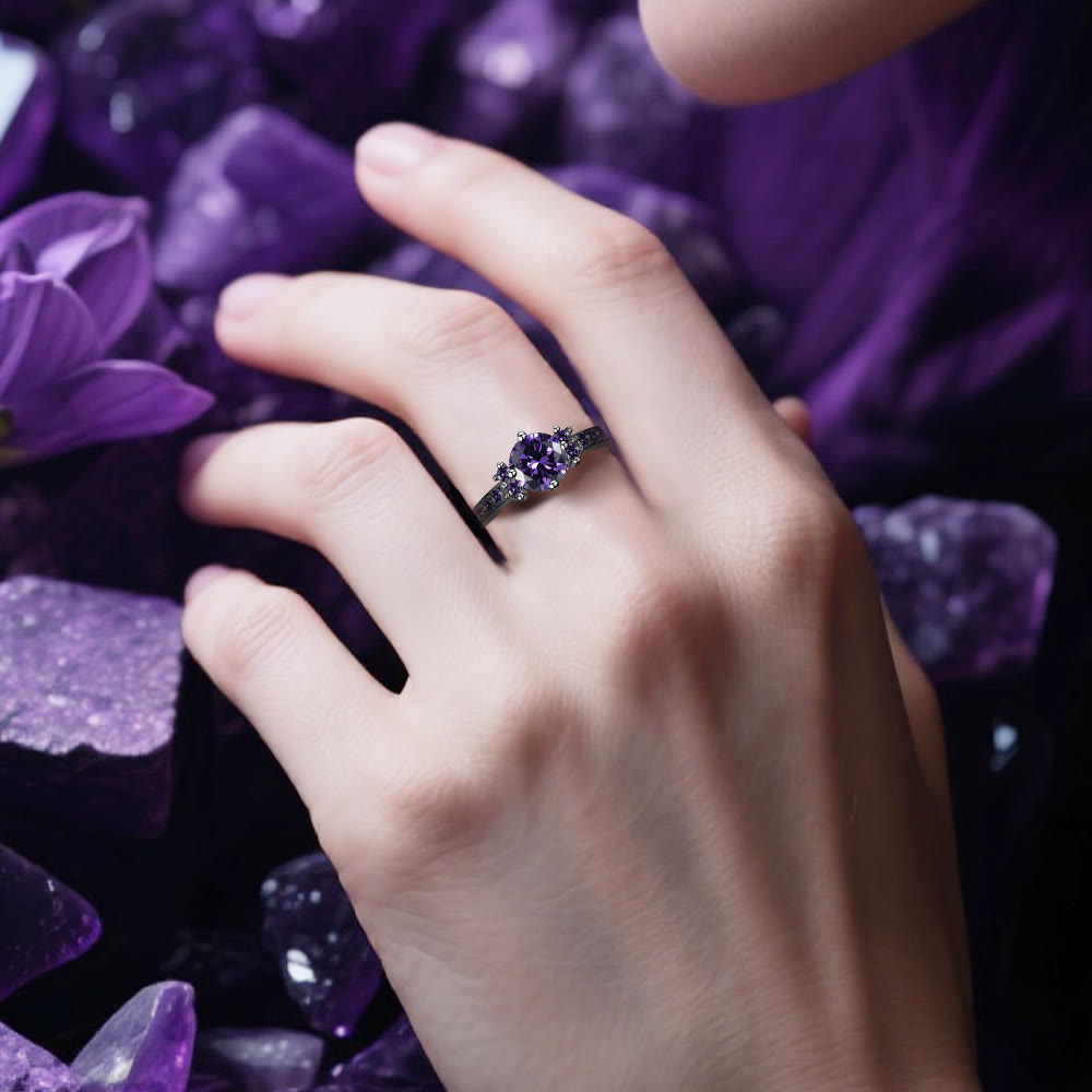 WorldNorse Midnight Blossom of Freyja Ring - image 6