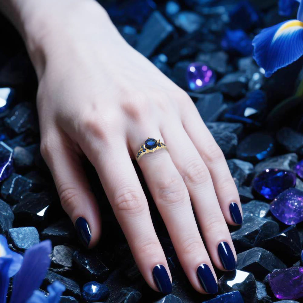 WorldNorse Midnight Blossom of Freyja Ring - image 19