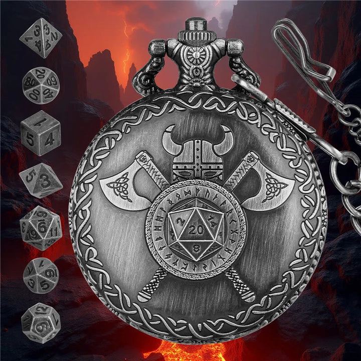 WorldNorse Viking Axe Helmet Rune Seven Dice Waist Chain - image 4