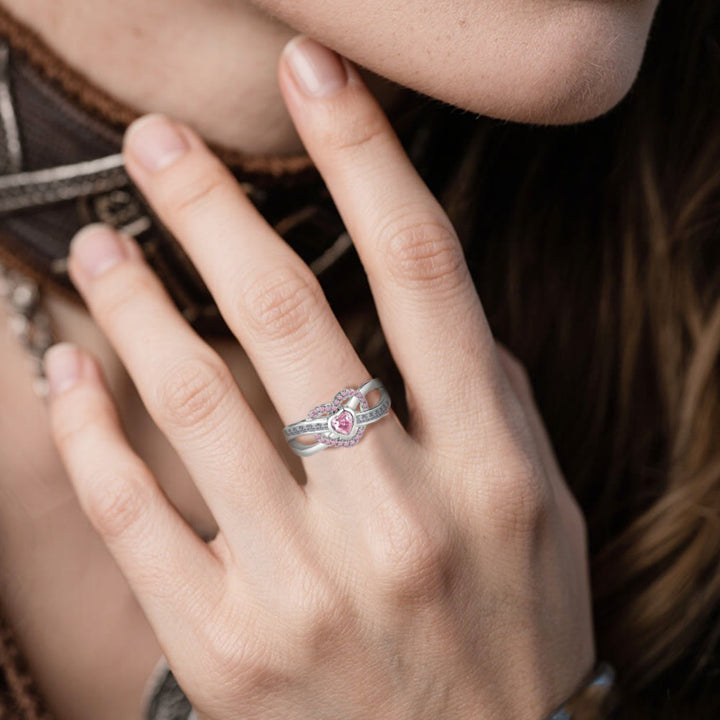 WorldNorse Freya's Winter Heart Rose Ring - image 5