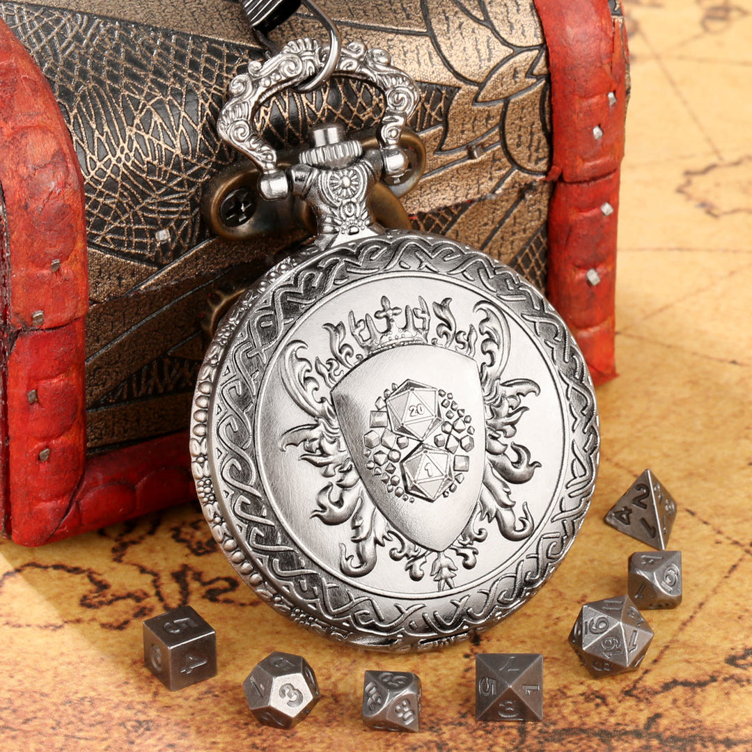 WorldNorse Vintage Shield Case Dice Set Waist Chain - image 6