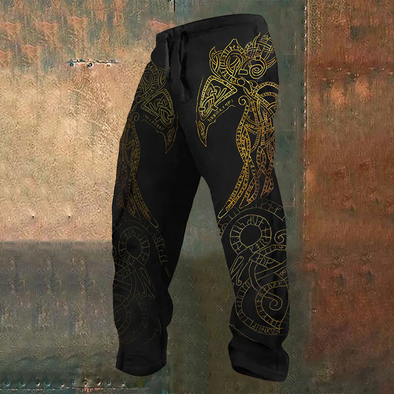 WorldNorse Raven God Rune Sweatpants - US/UK/AU52，EU62 (6XL) - image 0