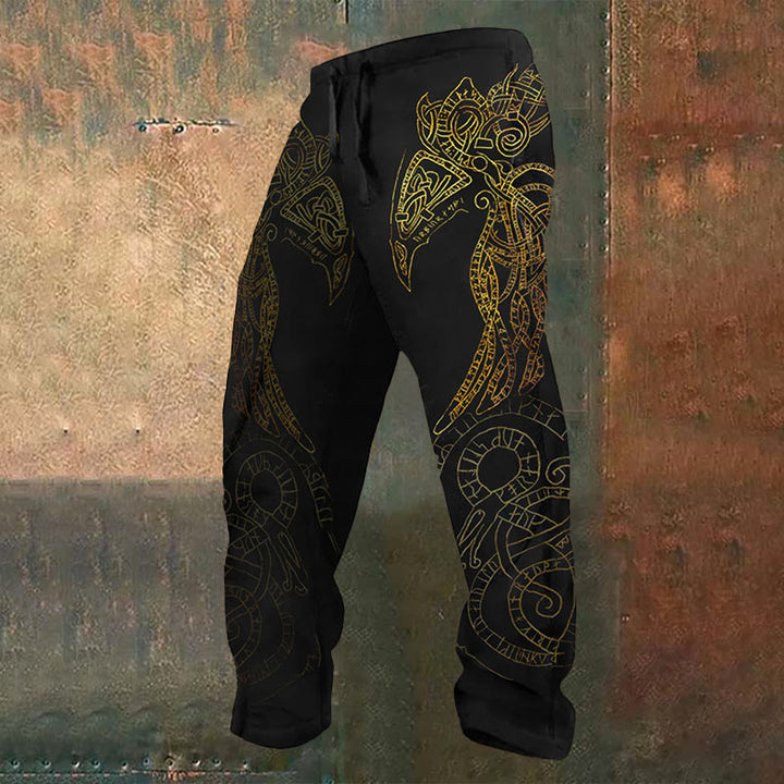 WorldNorse Raven God Rune Sweatpants - US/UK/AU52，EU62 (6XL) - image 0