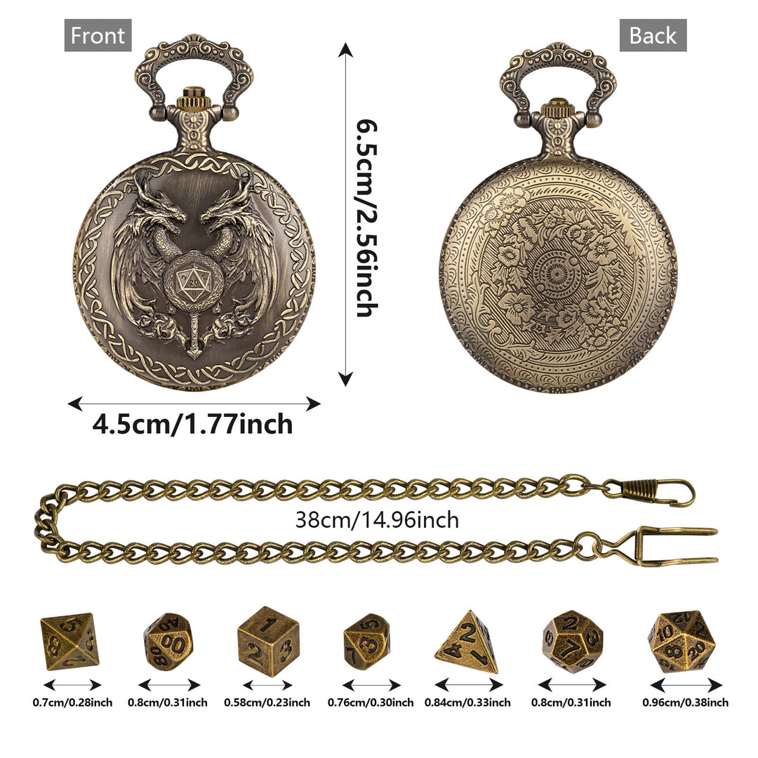 WorldNorse Magic Wand Dragon Mini Dice Set Waist Chain - image 5