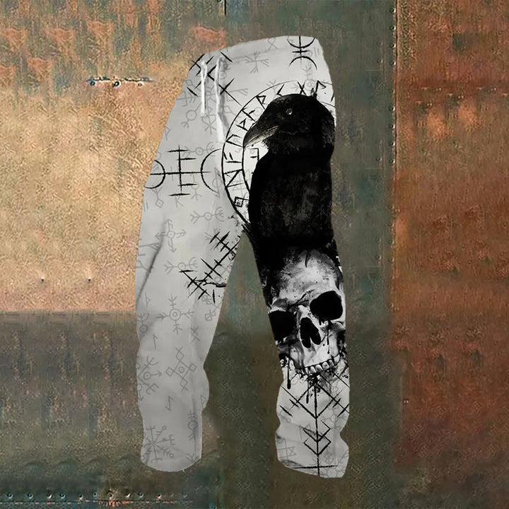 WorldNorse Gothic Raven Skull Sweatpants - US/UK/AU52，EU62 (6XL) - image 0