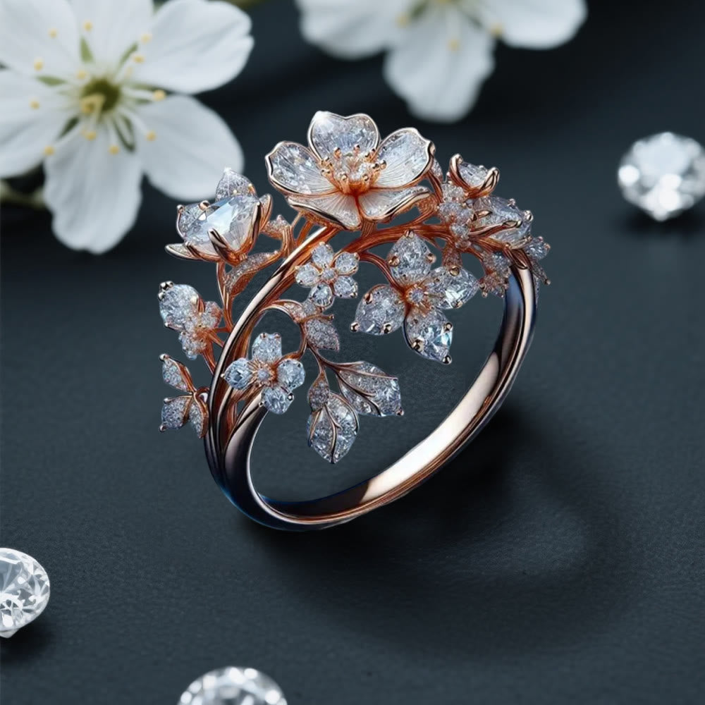 WorldNorse Frostflower of the North Ring - UK Size T1/2 (US 10) - image 0