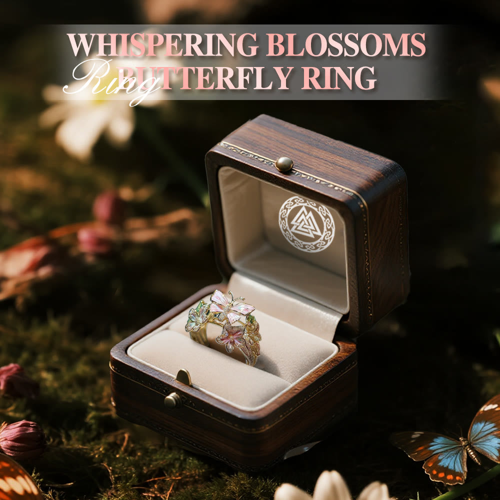 WorldNorse Whispering Blossoms Butterfly Ring - image 2