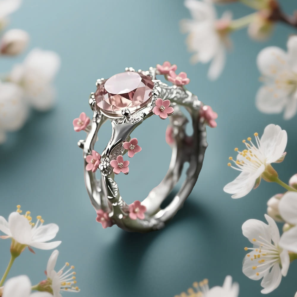 WorldNorse Eternal Spring Blossom Ring - Silver - UK Size T1/2 (US 10) - image 5