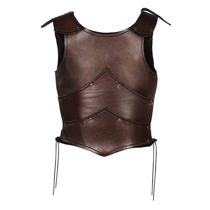 WorldNorse Women Retro Rivet Four Ring Buckles Chest Armor  - image 2