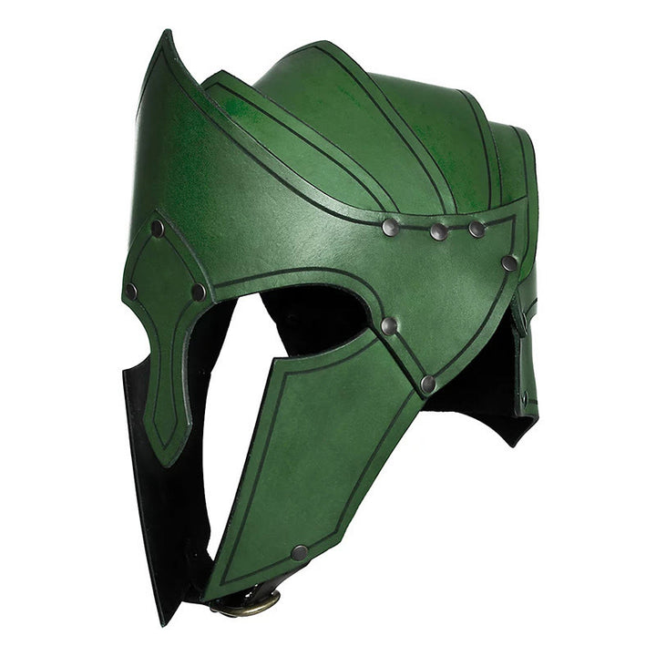 WorldNorse Medieval Renaissance Nordic Rider Helmet - Green - image 3