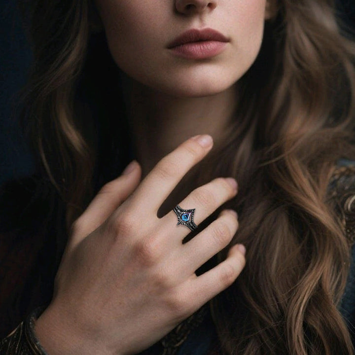 WorldNorse Black Twilight Crown Ring - image 1