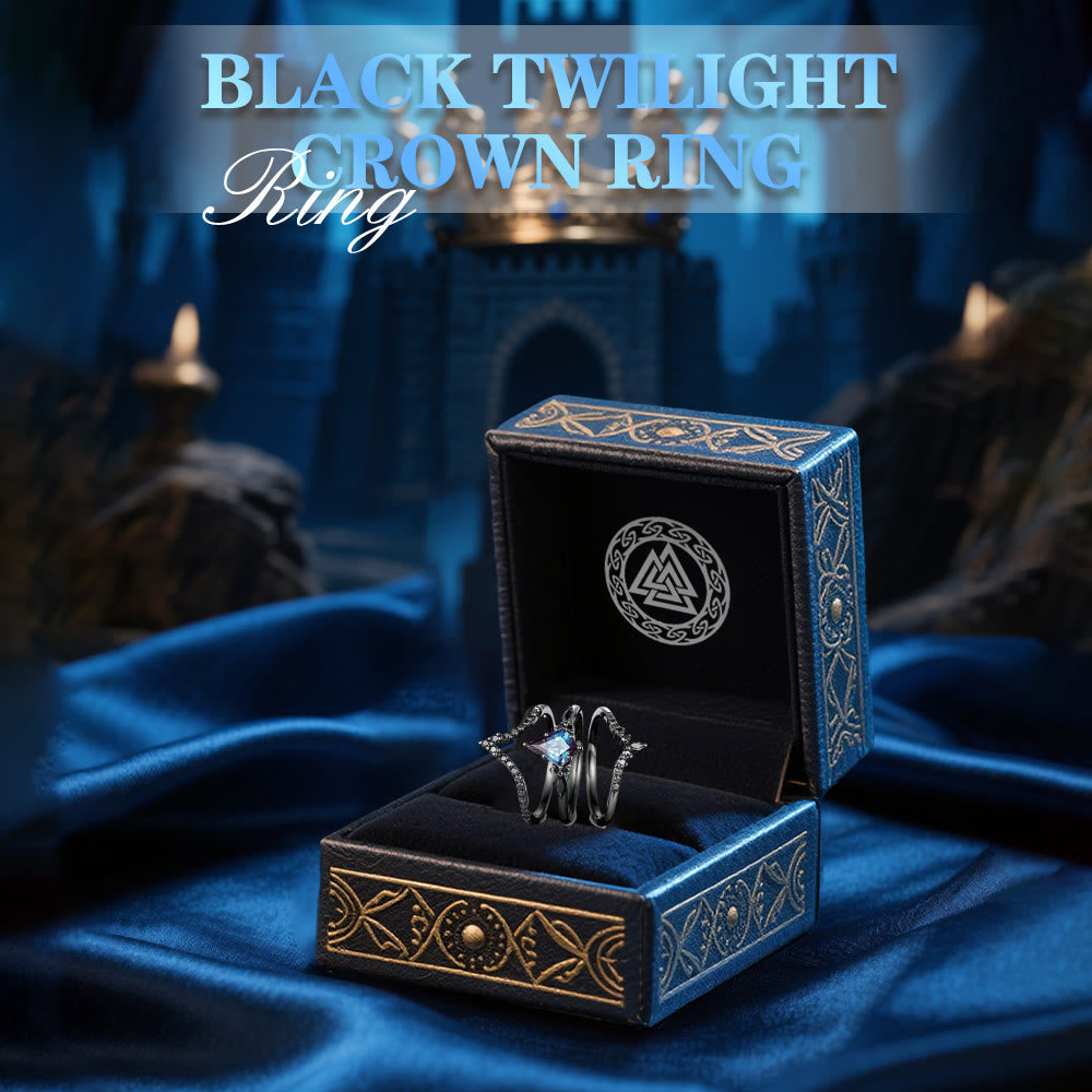 WorldNorse Black Twilight Crown Ring - image 2