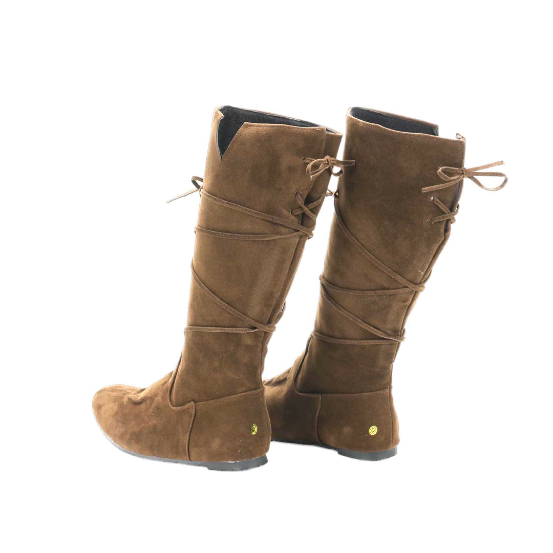 WorldNorse Medieval Leather Lace-up Boots - image 1