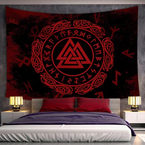 WorldNorse Dark Enchanted Valknut Tapestry - image 2