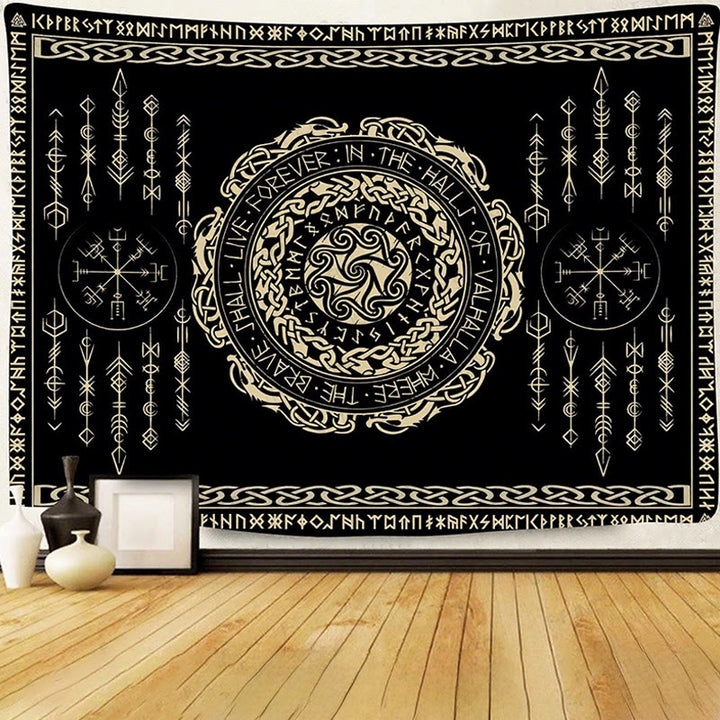 WorldNorse Timeless Triskelion Celtic Rune Tapestry - Celtic Knot - 180X320cm - image 0