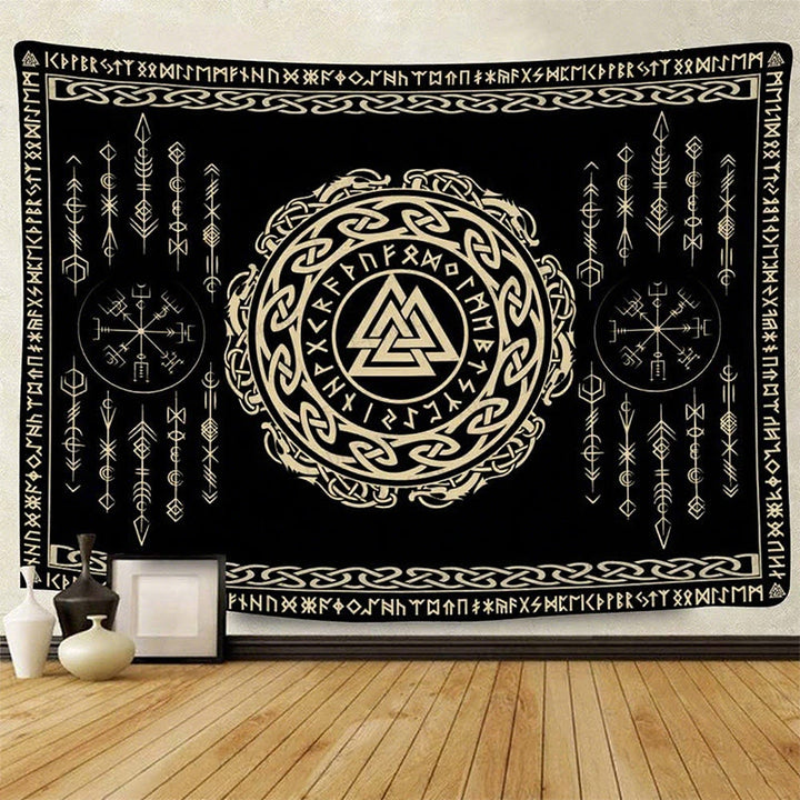 WorldNorse Valknut Celtic Knot Rune Tapestry - image 1